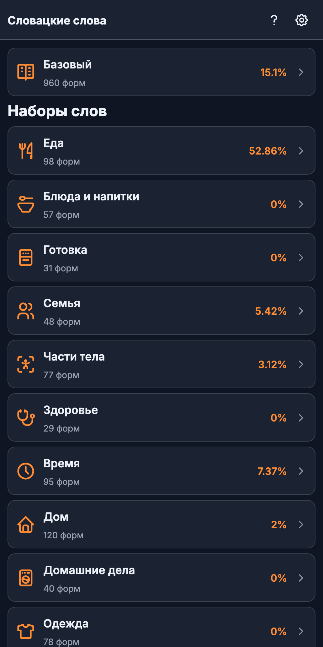 Приложение Словацкие слова